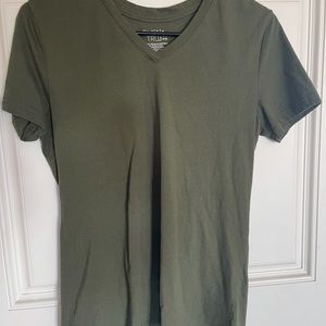 Green vneck top